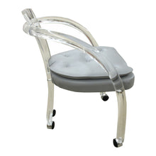 Load image into Gallery viewer, 1960s American Set of Four Dining Lucite Chairs On Wheels