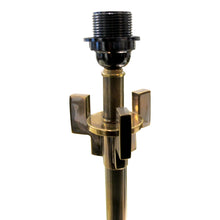 Load image into Gallery viewer, 1980s Italian Pair Of Structural Brass Table Lamps