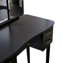 Load image into Gallery viewer, 1940s Scandinavian Vanity Dressing Table With Its Triptych Mirror