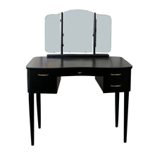 Load image into Gallery viewer, 1940s Scandinavian Vanity Dressing Table With Its Triptych Mirror
