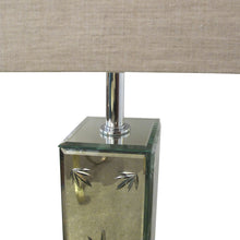 Load image into Gallery viewer, Italian, 1980s Large Venetian Etched Mirrored Pair Of Table Lamps