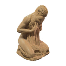 Load image into Gallery viewer, 1950s French Terracotta Sculpture Of A Nude Man Kneeling