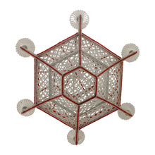 Load image into Gallery viewer, 1990s Italian Custom-Made Hexagonal Beaded Pagoda Chandelier