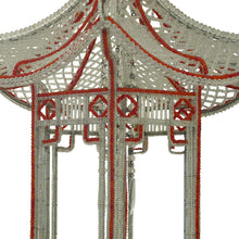 Load image into Gallery viewer, 1990s Italian Custom-Made Hexagonal Beaded Pagoda Chandelier