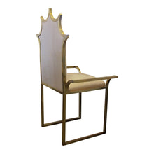 Load image into Gallery viewer, 1980s French Occasional Throne Chair with Metallic Gold Frame