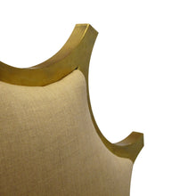 Load image into Gallery viewer, 1980s French Occasional Throne Chair with Metallic Gold Frame