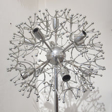 Load image into Gallery viewer, 1970s Italian Large Chrome “Sputnik” Floor Lamp by Gaetano Scolari