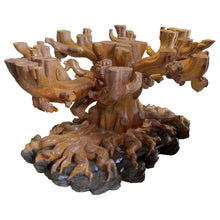 Load image into Gallery viewer, 1980s Italian Hand-Carved Tree Shaped Large Dining/Centre Table Base by Bartolozzi e Maioli