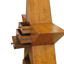 Load image into Gallery viewer, 1960’s English Unique Star Shaped Walnut Chest of Drawers