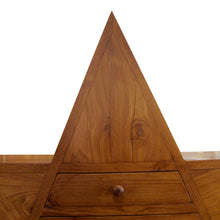 Load image into Gallery viewer, 1960’s English Unique Star Shaped Walnut Chest of Drawers