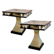 Load image into Gallery viewer, 1960s/70s English Pair of Side Tables with Marble Tops by Anthony Redmile