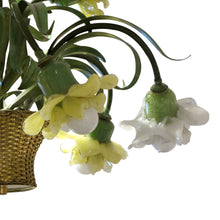 Load image into Gallery viewer, 1980s Italian Coloured Glass And Toleware Chandelier By Banci, Florence