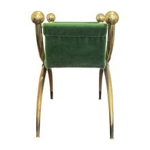 Load image into Gallery viewer, 1940s/50s Italian Pair of Brass Curule Stools with Scrolled Legs