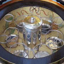 Load image into Gallery viewer, 1960s Italian Large World Map Bar Cart with Zodiac Signs