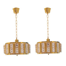 Load image into Gallery viewer, Swedish 1960s Pair of Round Ceiling Light by Carl Fagerlund for Orrefors