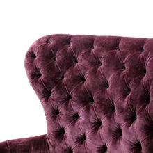 Load image into Gallery viewer, English 1980s Large Single Wingback Chair with Capitoné Backrest