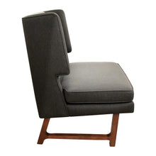 Load image into Gallery viewer, English Modern Large Wingback Armchair with its Matching Stool