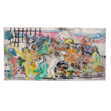 Load image into Gallery viewer, Italian 1977 Set of Two Colourful Watercolours by Valerio Mazzanti