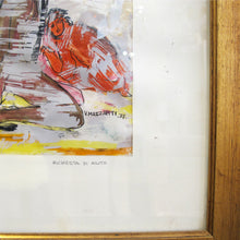 Load image into Gallery viewer, Italian 1977 Set of Two Colourful Watercolours by Valerio Mazzanti