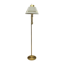 Load image into Gallery viewer, Swedish 1970s Pair of Brass and Metal Bracket Floor Lamps White Shades