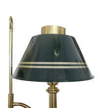 Load image into Gallery viewer, Swedish 1970s Large Brass Desk Table Lamp with Green Metal Shade