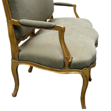 Load image into Gallery viewer, Late 19th Century French gilded sofa, Louis XV style