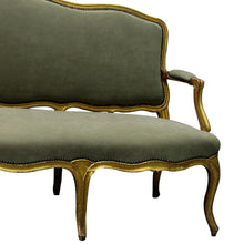 Load image into Gallery viewer, Late 19th Century French gilded sofa, Louis XV style