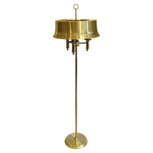 Load image into Gallery viewer, 1970s Swedish Pair of Brass Floor Lamps With Brass Large Metal Shades