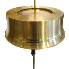 Load image into Gallery viewer, 1970s Swedish Pair of Brass Floor Lamps With Brass Large Metal Shades