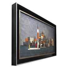 Load image into Gallery viewer, 1940s Colourful Oil on Canvas of Cityscape by Hansen, Swedish