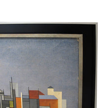 Load image into Gallery viewer, 1940s Colourful Oil on Canvas of Cityscape by Hansen, Swedish