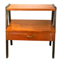 Load image into Gallery viewer, Mid-Century Modern Set Of Two Scandinavian Teak Bedside Tables