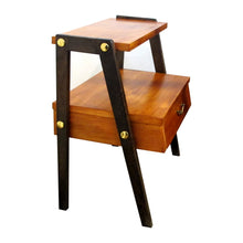 Load image into Gallery viewer, Mid-Century Modern Set Of Two Scandinavian Teak Bedside Tables