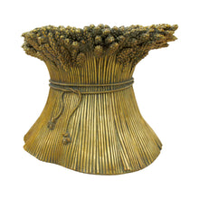 Load image into Gallery viewer, 1950s Italian Large Oval Sheaf of Wheat Coffee Table with Glass Top