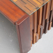 Load image into Gallery viewer, Jacaranda wood side tables by Parcival Lafer with folding mechanism