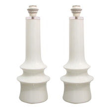 Load image into Gallery viewer, 1960s Large Pair of Opaline Glass Table Lamps by Bergboms, Swedish