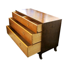 Load image into Gallery viewer, 1920s/30s Swedish Chest of Drawers with Birch Veneers and Brass Handles