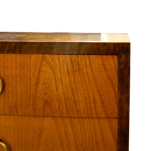 Load image into Gallery viewer, 1920s/30s Swedish Chest of Drawers with Birch Veneers and Brass Handles