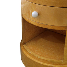 Load image into Gallery viewer, Mid-century Modern Pair of Cylindrical Side Table – Nightstands art Deco Style, English