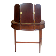 Load image into Gallery viewer, 1940S Scandinavian Vanity Dressing Table With Its Triptych Mirror