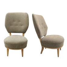 Load image into Gallery viewer, His and Hers Pair of Easy Chairs Newly Upholstered, 1950s Swedish