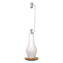 Load image into Gallery viewer, 1950s Vase-Shaped White Glass Opaline Floor Lamps with Tall Conic Lampshades