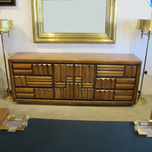 Load image into Gallery viewer, 1960s Large “Brutalist” Walnut Sideboard/Credenza By Lane, American
