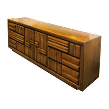 Load image into Gallery viewer, 1960s Large “Brutalist” Walnut Sideboard/Credenza By Lane, American