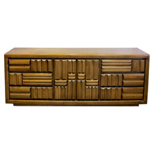 Load image into Gallery viewer, 1960s Large “Brutalist” Walnut Sideboard/Credenza By Lane, American