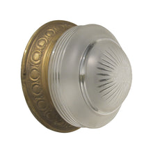 Load image into Gallery viewer, Early 1900s Pair of Plafonniers With a Brass Frame and Glass Domes, French