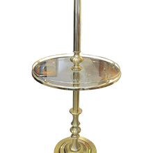 Load image into Gallery viewer, 1970s Pair of Brass Floor Lamps with Integrated Side Tables, Swedish