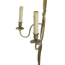 Load image into Gallery viewer, Early 1900s Pair of Large Gilt Bronze Wall lights in the Shape of a Bow Tie, French