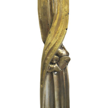 Load image into Gallery viewer, Early 1900s Pair of Large Gilt Bronze Wall lights in the Shape of a Bow Tie, French