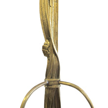 Load image into Gallery viewer, Early 1900s Pair of Large Gilt Bronze Wall lights in the Shape of a Bow Tie, French